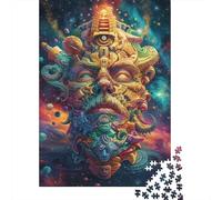 Psychedelic Humans Puzzle Friendly Materials 100% Recycled Cardboard Jigsaw Puzzle for Women Men Unique Gift 1000pcs (38x26cm)