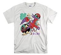 Psychedelic Japanese Bird Official Men Women Unisex Top T Shirt-M White