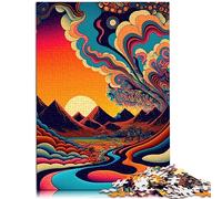 Psychedelic Jigsaw Puzzle 1000 Pieces jigsaw puzzles forCardboard puzzles for Adults and Kids Age 12 Years Up Puzzle for Adults /26 * 38cm.