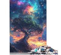Psychedelic Journey to The Peak 500 Piece Jigsaw Puzzle for Adult Toy Intellectual Game Educational Game for Adult Stress Relief Home Decoration 500pcs (52x38cm)
