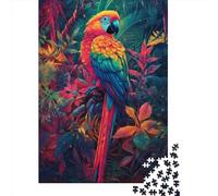 Psychedelic Jungle Puzzle for Teenagers 1000 Pieces Puzzle Brain Teaser Puzzles For Adults 1000pcs (38x26cm)