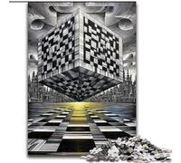 Psychedelic Landscape 1000 Pieces Jigsaw Puzzle For Adults Teens, Family Game Stress Reliever Difficult Challenge Great Gifts And Toys (50x75cm)