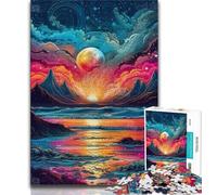 Psychedelic Landscape Adult Jigsaws 1000 Pieces Difficult,Challenging To Complete But Fun And Humorous Birthday Present,Gifts,Wall Art (38x26cm)