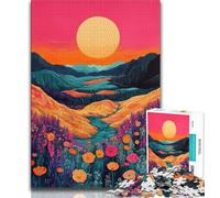 Psychedelic Landscape Jigsaws 2000 Pieces for Adults,Challenging Game And Family Play for Is Ideal As A Gift for The Whole Family 70x100cm