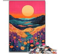 Psychedelic Landscape Puzzles 1000 Pieces for Teenagers, Suitable for People Aged 14 And Above Home Decoration Gift Ideas (50x75cm)