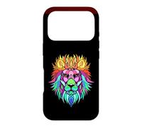 Psychedelic Lion Art, Hippie Tribal Tie Dye Trippy Case for iPhone 17 Pro
