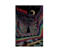 Psychedelic Love Tunnel - Surreal Colorful Dream Universe Canvas Poster Bedroom Decor Landscape Office Room Decor Gift 24x36inch(60x90cm)