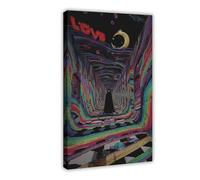 Psychedelic Love Tunnel - Surreal Colorful Dream Universe Canvas Poster Bedroom Decor Landscape Office Room Decor Gift 20x30inch(50x75cm)