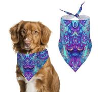 Psychedelic Mandala Hypnosis Dog Bandanas Pet Scarves Kerchief Triangle Handkerchief Cat Puppy Clothing