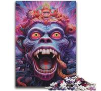 Psychedelic Monkey 2000 Piece Jigsaw Puzzles for Adults,Stress Reliever Difficult Challenge Deal As Gifts for The Whole Family (70X100cm)