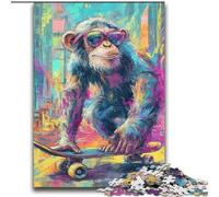 Psychedelic Monkey 2000 Pieces Jigsaw Puzzle for Adults& Teens, Perfect for Game Nights, Colorful Toy for Home Gift (70x100cm)