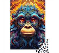 Psychedelic Monkey Puzzle for Adults And Teenagers 1000 Pieces Puzzle for Adults Sustainable Puzzle Games 1000pcs (75x50cm)