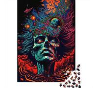 Psychedelic Monsters Puzzle for Adults And Teenagers 1000 Pieces Paper Puzzles for Adults Puzzles for Teenagers Age 12 Years Up 1000pcs (38x26cm)