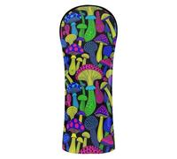 Psychedelic Mushroom Pattern Golf Club Head Cover Set Headcovers with Number Tag for Driver/Fairway Wood/Hybrid