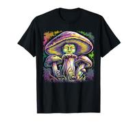 Psychedelic Mushroom Trippy Art Vision Nature Vibe T-Shirt