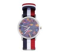 Psychedelic-Mushrooms Colorful Leisure Men's Wrist Watches Alloy Analogue Quartz Watch Fashion Accessories