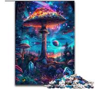 Psychedelic Mushrooms Jigsaw Puzzles for Adults 1000 Pieces, Fun Games Wall Decoration Unique Birthday And Xmas Gifts (50x75cm)