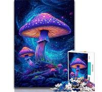 Psychedelic Mushrooms JigsawPuzzle 1000 Pieces for Teenagers,Educational Games Home Decoration Deal As Gifts for The Whole Family 38x52cm