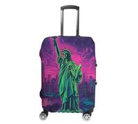 Psychedelic New York Luggage Cover for Suitcase Protector Washable M
