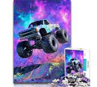 Psychedelic Off-road Vehicle Jigsaw Puzzles for Adults Teenagers Jigsaws Puzzle,Help The Brain Exercise Addictive Toys to Cultivate Patience Great Gift 38x26cm