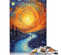 Psychedelic Painting Puzzle 1000 Pieces Jigsaws Wooden Puzzles for Adults & Teenager Jigsaw Puzzles for Adults Teenagers 1000pcs (75x50cm)