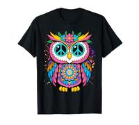 Psychedelic Peace Owl Love Colorful Harmony Unity Positivity T-Shirt