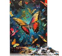 Psychedelic Rabbit Puzzle Precise Interlocking Paper Rectangular Jigsaw Puzzle for Boy Or Girl 1000pcs (75x50cm)