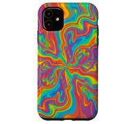 Psychedelic Rainbow Swirl Trippy Abstract Colorful Art Case for iPhone 11