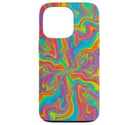 Psychedelic Rainbow Swirl Trippy Abstract Colorful Art Case for iPhone 13 Pro