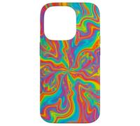 Psychedelic Rainbow Swirl Trippy Abstract Colorful Art Case for iPhone 14 Pro
