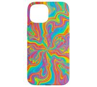 Psychedelic Rainbow Swirl Trippy Abstract Colorful Art Case for iPhone 15