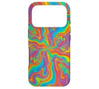 Psychedelic Rainbow Swirl Trippy Abstract Colorful Art Case for iPhone 17 Pro