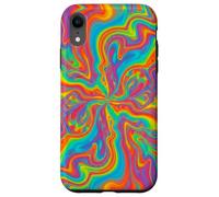 Psychedelic Rainbow Swirl Trippy Abstract Colorful Art Case for iPhone XR