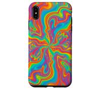 Psychedelic Rainbow Swirl Trippy Abstract Colorful Art Case for iPhone XS Max