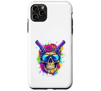 Psychedelic Rebel Skull Graphic T-Shirt: Dope Skull Design Case for iPhone 11 Pro Max