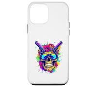 Psychedelic Rebel Skull Graphic T-Shirt: Dope Skull Design Case for iPhone 12 mini