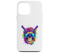 Psychedelic Rebel Skull Graphic T-Shirt: Dope Skull Design Case for iPhone 13 Pro Max