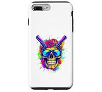 Psychedelic Rebel Skull Graphic T-Shirt: Dope Skull Design Case for iPhone 7 Plus/8 Plus