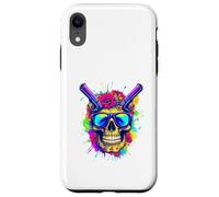 Psychedelic Rebel Skull Graphic T-Shirt: Dope Skull Design Case for iPhone XR