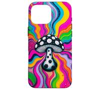 Psychedelic Retro Trippy Mushroom Aesthetic Art Case for iPhone 16 Pro Max