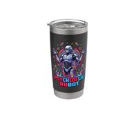 Psychedelic Robot Tie Dye Hippie Stainless Steel Insulated Tumbler