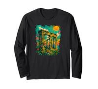 Psychedelic Ruins - Ancient Temple Overgrown Renaissance Long Sleeve T-Shirt