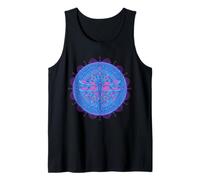 Psychedelic Sacred Geometry Mandala Insect Nature Dragonfly Tank Top