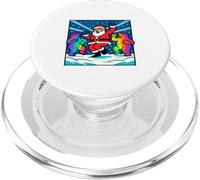 Psychedelic Santa Adult Christmas Dancing Tie-Die Bears PopSockets PopGrip for MagSafe