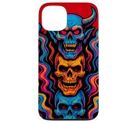 Psychedelic Skull Tower Case for iPhone 13