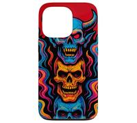 Psychedelic Skull Tower Case for iPhone 13 Pro