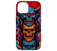 Psychedelic Skull Tower Case for iPhone 14