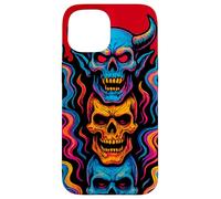 Psychedelic Skull Tower Case for iPhone 15