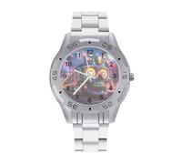 Psychedelic Skull Train Business Stainless Watch Fashion Designer Wristwatch Easy Reader Analog Watches Gifts for Men