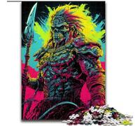 Psychedelic Skull Warrior Adult Jigsaws 1000 Pieces Difficult, Educational Stress Relief Toy for Is Ideal As A Gift for The Whole Family (50x75cm)